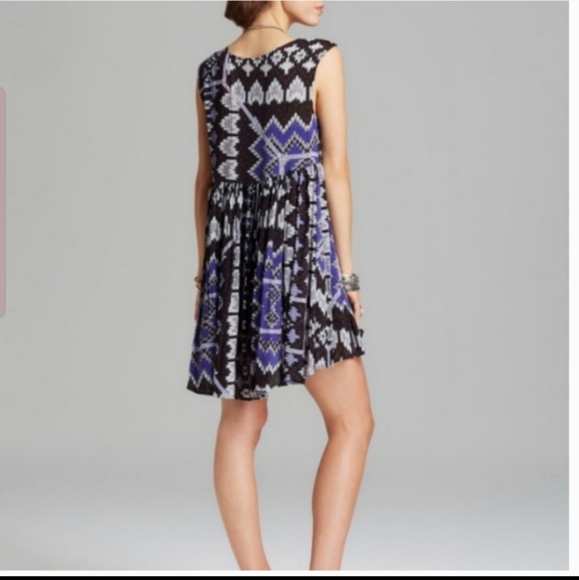 Free People bohemian Aztec print babydoll dress - Picture 2 of 8